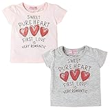 (ピンク/95cm)ベビー服 女の子 Tシャツ 半袖 パフスリーブ袖 ロゴプリント 女児 ベビー