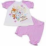 アンパンマン 半袖パジャマ 綿メッシュ ドキン&コキンちゃん Anpanman 半袖短パン 夏物 j-kuz59 100cm ピンク