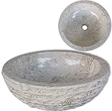 SKBファミリBasin大理石15.7 "クリームModern Bathroomラウンドシンク