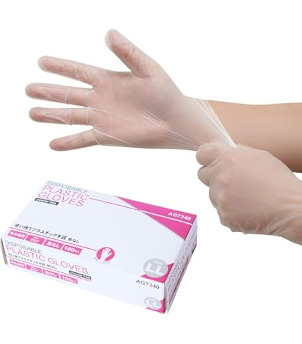 Amazon.co.jp: 川西工業 #2026 ビニール使いきり手袋 粉無 100枚入 LL