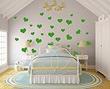 n. Sunforest 40ライムツリーグリーンLove Heartsビニール壁デカール取り外し可能なDIY飾りステッカー赤ちゃん保育園壁アート壁画