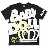ベビードール ディズニー ハートペアTシャツ 男女兼用 DISNEY Collection M ブラック