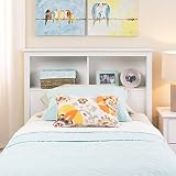 Winslowホワイトツイン本棚Headboard、ホワイト