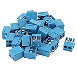 uxcell ネジ端子ブロック　ネジ端子コネクター　30個入り 2穴 2P PCBマウント 5.08mmピッチ