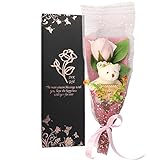 YOBANSA 枯れない花 造花 ソープ　フラワー かわいいクマの花束 石鹸 バラ （ 母の日 ・ バレンタイン ・ ホワイトデー ・ 入学 ・ 卒業 ・ 誕生日 ・ 結婚記念日 など 様々な お祝い