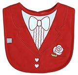Red Tuxedo Bib, Frenchie Mini Couture by Frenchie Mini Couture