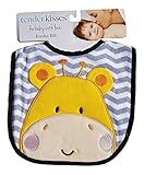 Tender Kisses Infant Embroidered Bib Giraffe