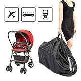 Ruichenxi ベビーカーカバー 大型 耐久 防水 防風 防塵 UV撥水加工カバー 収納バッグ付・装着簡易 乳母車カバー （手押しタイプ）用 2タイプ ベビーカー トラベル バッグ カバー (12
