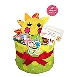 Sassy サッシー おむつケーキ 出産祝い 赤ちゃん プレゼント 内祝い 誕生日プレゼント 人気 ギフト ダイパーケーキ 男の子 (パンパースM18 （1歳のお誕生日プレゼント用に）)