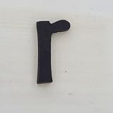 シンプルブラック! 真鍮レター45mm　小文字　アルファベット r