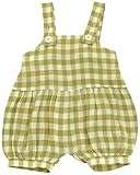 アンナニコラ Wガーゼ ギンガム サロペットショートオール 95cm ベージュ M-2 F73 日本製