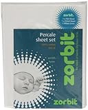 Zorbit 200TC Percale Sheet Set Pram (White) by Zorbit