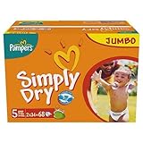 Pampers Simply Dry Size 5 (11-25kg) Jumbo Pack68 per pack by Pampers