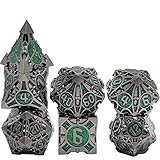 ダイス サイコロ多面体ダイス7個 亜鉛合金メタルDungeons and Dragons DND TRPG MTGダイステーブルゲーム用 D20 D12 D10 D8 D6 D4