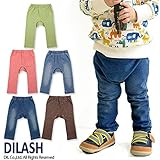 (ディラッシュ) DILASH 秋'15 ５色ニットデニムモンキーパンツ 70 ライトグリーン