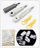 パンチダウンツール KRONE クローネ BIX/110/KRONE 接続工具セット＋簡易パンチダウン2本（コネクター＊10個、ケーブルタイ＊20点付き）日本語取扱説明書有り