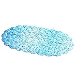 ruikey 1pcsノンスリップバスマットカートゥーンPVC素材ベビーキッズガールズ 69cmx39cm ブルー YYV160848U51W0323