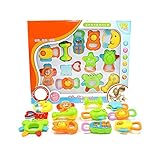 ベビーラトルスーツパズルおしゃぶり玩具ギフト（12pcs）