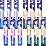 【公式】「たんぽぽの種」 360度歯ブラシ まとめ買い12本 極細毛 13才～成人用 (4色)
