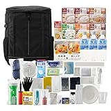 アイリスオーヤマ 防災グッズ 防災リュック 防災セット 1人用 43点 NBS1-43 簡易トイレ 保存食 保存水 ブラック