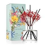 COCODOR ココドール フラワーディフューザー ブラックチェリー(Black Cherry) 200ml リードディフューザー スティック付き ルームフレグランス 芳香剤 部屋用 ギフトプレゼント