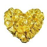 人工花バラの花びらバレンタイン結婚祝い記念日の装飾-?ゴールデン
