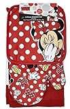 (Minnie Mouse Red) - Disney Oven Mitt Pot Holder & Dish Towel 3 pc Kitchen Set (Minnie Mouse Red)