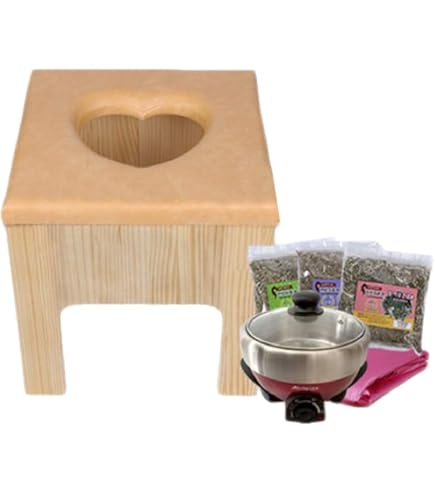 Amazon | 【温活】丸型クッション よもぎ蒸しセット【椅子色-黄色