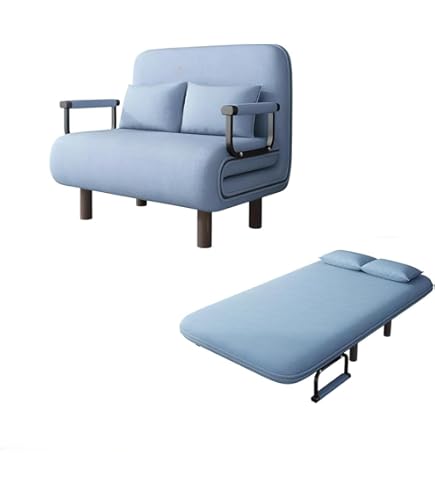 2人掛け ソファベッド 折りたたみ 3WAY ファブリック 肘付きカウチソファー ソファベッド 折りたたみ 3WAY ふわふわ生地 カウチソファー