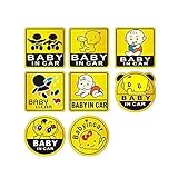 1stモール ベイビーカーステッカー タイプ07 赤ちゃん 車 アクセサリー ST-BABYINCAR-3