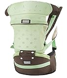 Sulida ベビーキャリア　抱っこ紐　荷重を分散　通気性　かわいい色　出産祝いに最適 (グーリン)