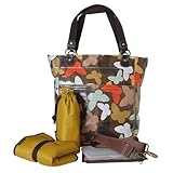 OiOi SHOPPER TOTE マザーズバッグ セピアバタフライ 6340