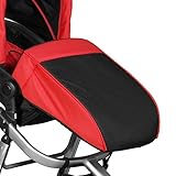 【a.n.design works】(エーエヌデザインワークス) a.n.d Buggy フットマフ ブラック / レッド