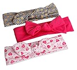 Nice Days（ナイス　ディズ） 　ベビーヘアバンド　可愛いアメリカ風　ヘアクリップ ヘアアクセサリー　3本セット (B)