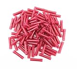 Yueton 100pcs 22/16 Gauge Nylon Fully Insulated Butt Connectors Crimping Terminals (Red) [並行輸入品]
