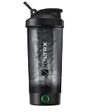 VOLTRX 電動プロテインシェーカーボトル、Merger USB C充電式電動プロテインシェイクミキサー、プロテインシェイクとミールリプレイスメントシェイク用シェーカーカップ、BPAフリー、700ml