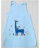 スリーパー 赤ちゃん 綿毛布 春 0〜3歳 42x63cm（ブルー）