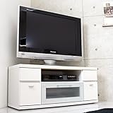 タンスのゲン テレビ台 完成品 コーナー キャスター付き GOD ゴッド ホワイト 01070308 WH