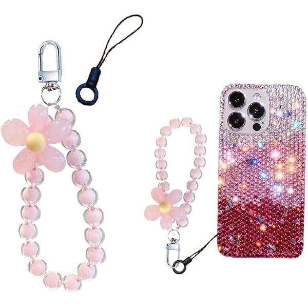 Amazon.co.jp: [wuxichiyan] ストラップ スマホ 手首 携帯 多彩なお花