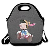 クリスマス 嘘つき 子供 長鼻 お弁当バッグ ランチバッグ ベビー用バッグ One Size ブラック