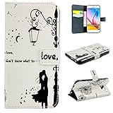 UNEXTATI Galaxy S6 Edge Plus 用 ケース PU レザー 手帳型ケース カバー 液晶保護 カード収納 スタンド機能 Samsung Galaxy S6 Edge Plus 対