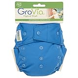 GroVia Hybrid Cloth Diaper- Snap - Topaz - One Size - Snap by GroVia