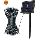 Warmoon F5-200LEDS Solar LED Strip Lights Outdoor Waterproof Indoor Decoration Starry String Lights 