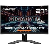 ゲーミングモニター GIGABYTE G27FC A Gaming Monitor (27型/フルHD/曲面モニター/165Hz(OC 170Hz)/1ms（MPRT）)