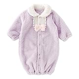 (チャックル) chuckle *スウィートガール*ふわもこボア防寒ツーウェイオール【おくるみ】 パープル 50-70cm P5362-00-80