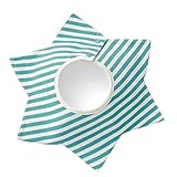 Taurau.C 4つ 層 360° 回転 よだれかけ ビブ　ベビー　ＢＡＢＹ 出産祝い　食事　エプロン お洒落 派手 ハデ　カワイイ　 (ブルーストライプ)