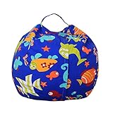 Pinji おもちゃ ぬいぐるみ収納 子供用 玩具 収納バッグ 玩具収納袋 小物 トイ収納バッグハンドルジッパー大容量 ストレージバッグ ランドリー収納 雑物 (XL, レッド)