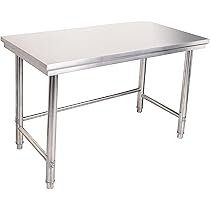 Amazon.co.jp: オールステンレス作業台 三方枠 業務用 調理台 耐