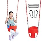 TL Toys EVAハイバックフルバケット幼児用スイングシートレッド