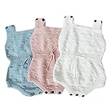 Haggaiニットノースリーブベビー女の子ロンパース赤ちゃんボディスーツ 子供かわいい新生児ジャンプスーツ